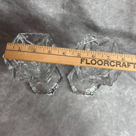 Lead Crystal Glass Candle Holders or Vases ONLY **CANDLES/FLOWERS NOT INCLUDED - Picture 10 of 10